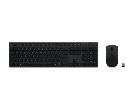 Lenovo Professional Wireless Rechargeable Keyboard and Mouse Combo US Euro Grey