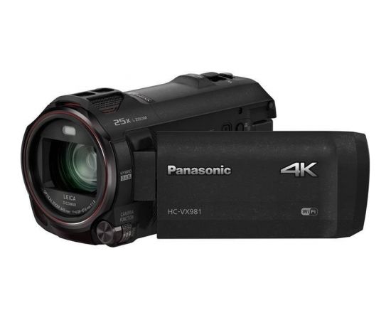 Panasonic HC-VX980EP-K 3840 x 2160 pixels, Digital zoom 60/1500 x, Black, Wi-Fi, LCD, Image stabilizer, Optical zoom 20 x, 3.0 " Videokameras