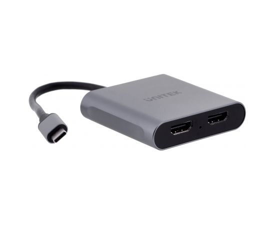UNITEK ADAPTER USB-C TO 2X HDMI, 4K 60HZ MST