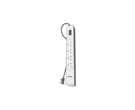 Belkin BSV401VF2M surge protector White 4 AC outlet(s) 2 m