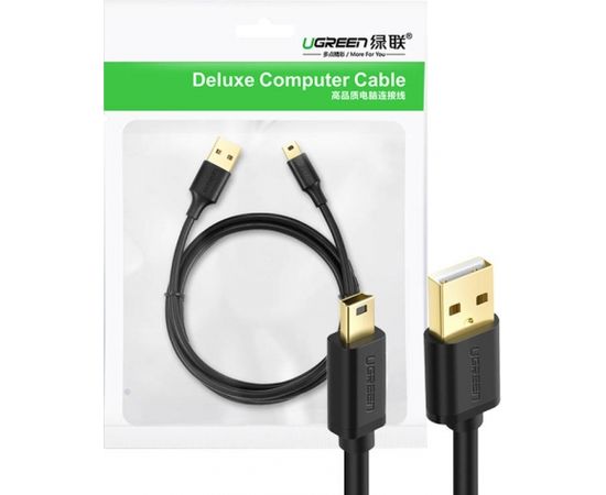 Cable USB 2.0 UGREEN 10355B, male, mini USB, 1m