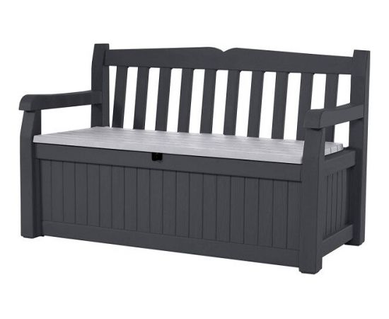 Dārza sols - mantu kaste KETER EDEN GARDEN BENCH 265 L, pelēka