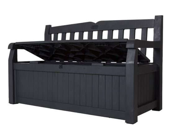 Dārza sols - mantu kaste KETER EDEN GARDEN BENCH 265 L, pelēka