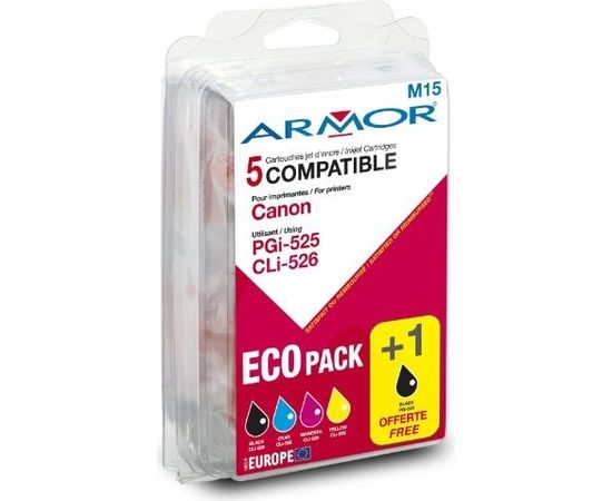 PEACH ink MP - PGI-525 / CLI-526XL Tintes printeru izejmateriāli