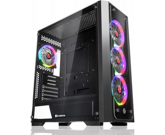 RAIJINTEK PONOS TG4, tower case (black, tempered glass version)