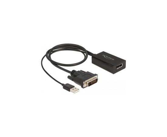 DeLOCK DVI St> DP 1.2 Bu 4K + HDR bk 50cm - 63189