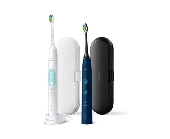 Philips 4500 series ProtectiveClean 5100 HX6851/34 2-pack sonic electric toothbrushes with accessories