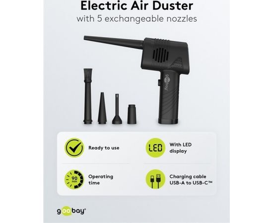 Electric Air Duster 21.6Wh Max 46.8W Goobay