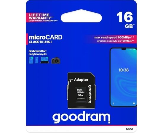 Goodram Карта Micro SD 16GB