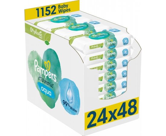 Pampers Chusteczki nawilżane Harmonie Aqua 24x48 szt.