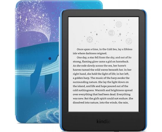 Amazon Kindle Kids 2022 16GB WiFi, space whale Elektroniskās grāmatas