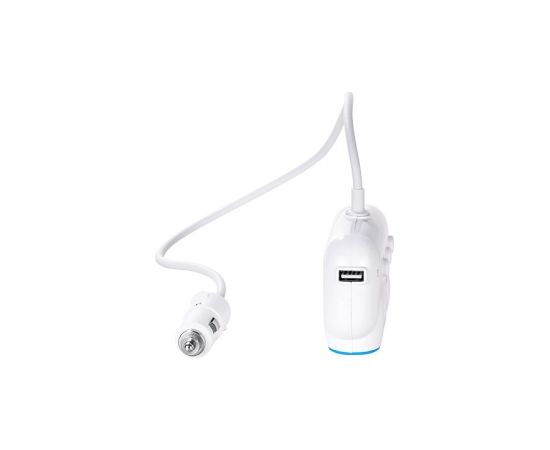 Hoco C1 150W Auto 12/24V Ligzdas sadalītājs uz 3 ligzdām + vads + 2x USB 2.4A Melns