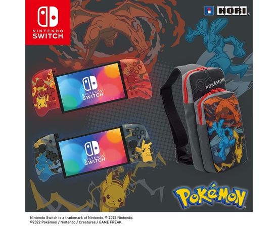 HORI Split Pad Pro (Pikachu & Lucario), Gamepad (blue-grey/yellow)