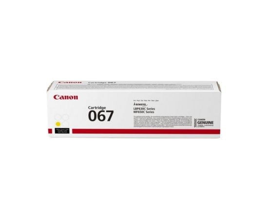 Canon 067 (5099C002) toner cartridge, Yellow (1250 pages)