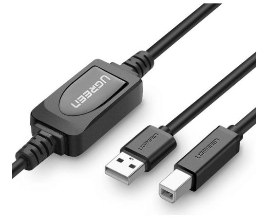 Active Printer Cable USB 2.0 A-B UGREEN US122, 10m (black)