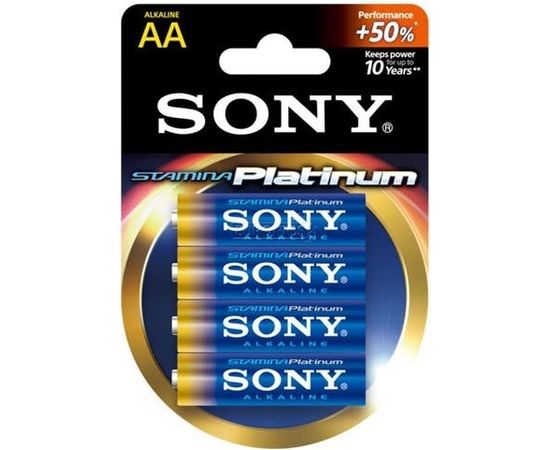 Sony Батарейки Alkaline STAMINA Platinum AA 4 штук
