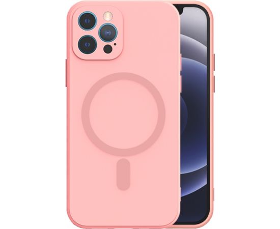 Mocco MagSilicone Soft Back Case Aizmugurējais Silikona Apvalks Priekš Apple iPhone 14 Plus Rozā