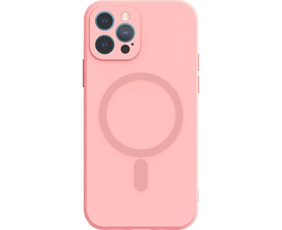 Mocco MagSilicone Soft Back Case Aizmugurējais Silikona Apvalks Priekš Apple iPhone 14 Plus Rozā