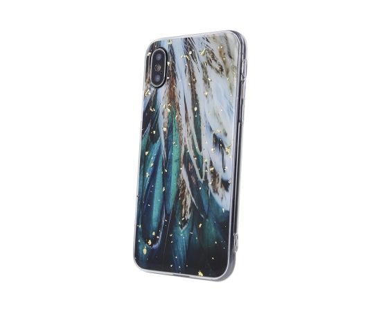 Fusion Gold Glam Feathers silikona aizsargapvalks Samsung A146 Galaxy A14 5G