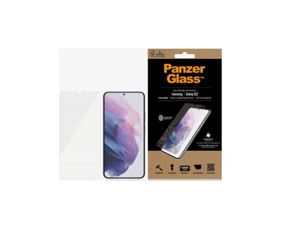 PanzerGlass Samsung, Galaxy S22, Tempered glass, Transparent,  Screen Protector