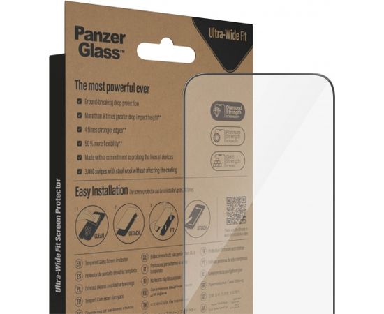 PanzerGlass Screen protector, Apple, iPhone 14 Pro Max, Glass, Transparent