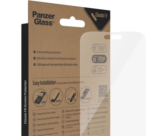 PanzerGlass Screen protector, Apple, iPhone 14 Pro Max, Glass, Transparent