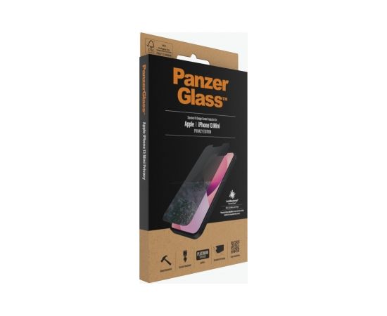 PanzerGlass Apple, iPhone 13 Mini, Tempered glass, Black, Privacy Screen Protector