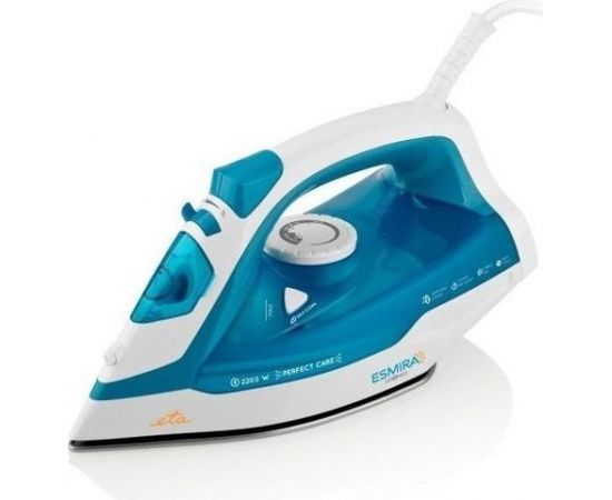 ETA Iron Esmira ETA027390000 Steam Iron, 2200 W, Water tank capacity 380 ml, Continuous steam 40 g/min, Turquoise