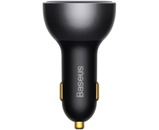 Car charger Baseus Superme, USB, USB-C, 140W (black)