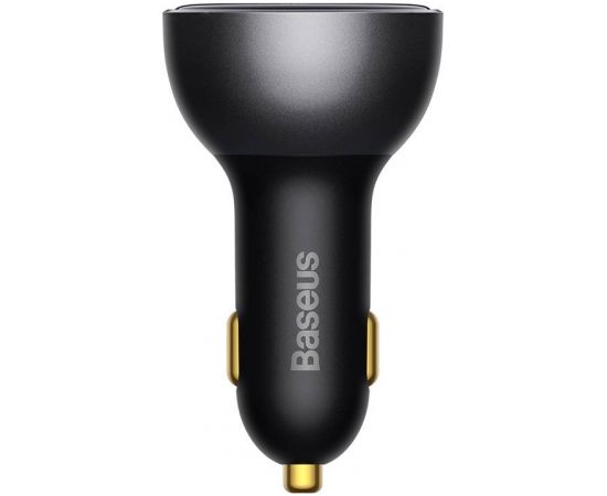 Car charger Baseus Superme, USB, USB-C, 140W (black)