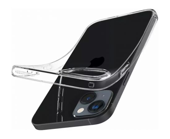 Spigen Liquid Crystal Эластичный чехол-крышка с амортизацией при падении для Apple iPhone 14 Прозрачный