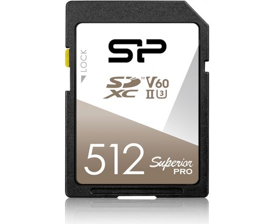 Silicon Power карта памяти SDXC 512GB Superior Pro UHS-II