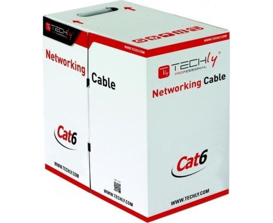 Techly ITP6-UTP-ICH networking cable Grey 305 m Cat6 U/UTP (UTP)