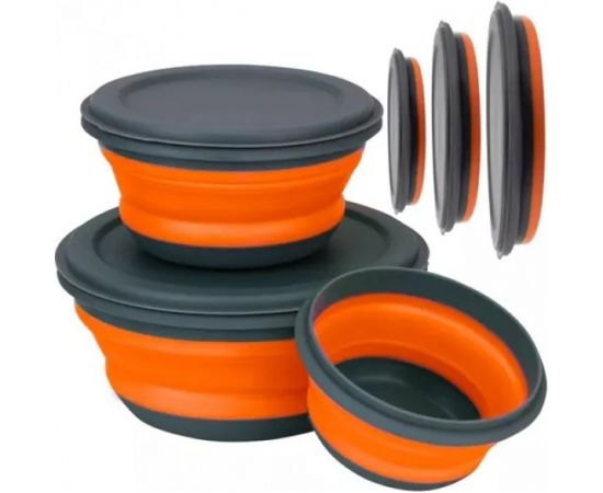 Saliekamo silikona bļodu komplekts 20781 Galda Trauki Bērniem