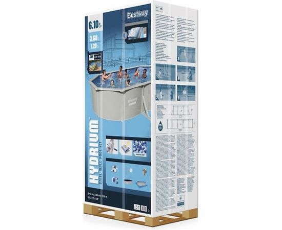 Bestway Hydrium peldbaseins, 610 x 360 x 120 cm