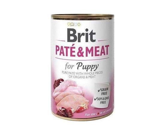 Brit Brit Pate & Meat Dog Puppy puszka 400g