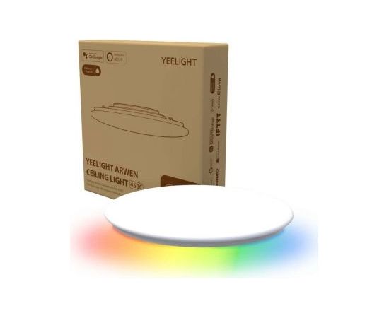 Xiaomi Yeelight Arwen 450C LED Smart Ceiling Light with remote RGB backlight, 50W, 4000 lm, 495mm White EU