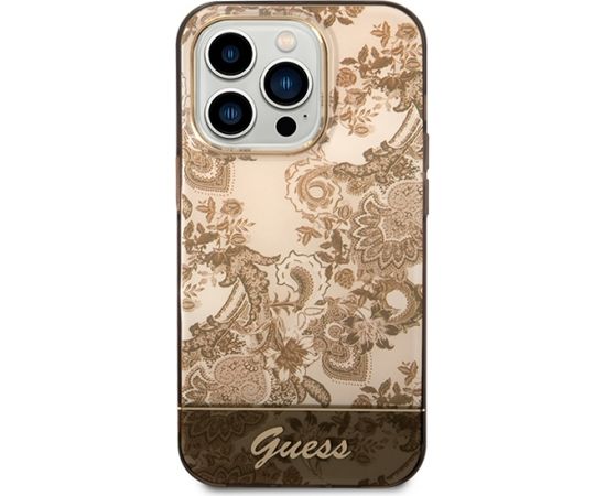 Guess GUHCP14XHGPLHC iPhone 14 Pro Max 6,7" ochre hardcase Porcelain Collection