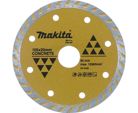 Dimanta disks sausajai griešanai Makita A-84143; 115 mm