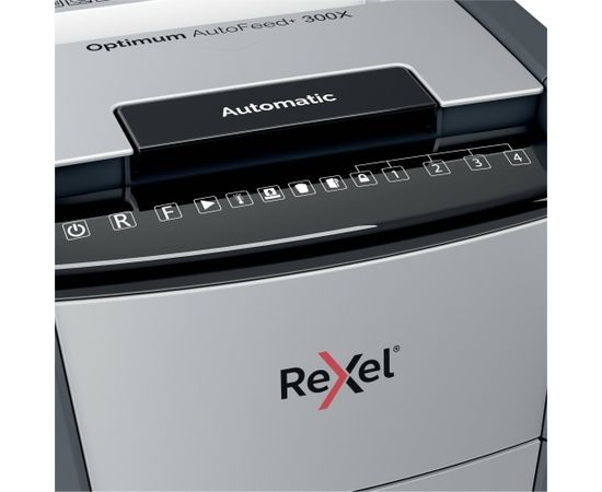 Shredder Rexel Optimum AutoFeed+ 300X Automatic Cross Cut Paper Shredder