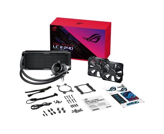 ASUS ROG STRIX LC II 360 Processor Liquid сooling kit 12 cm Black 1 pc(s) Охлаждение процессора