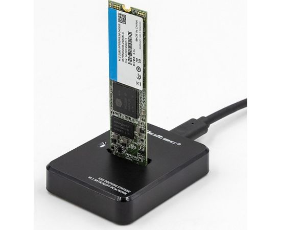 Qoltec 50313 Docking station SSD M.2 SATA/PCIe | NGFF/NVMe | USB 3.1