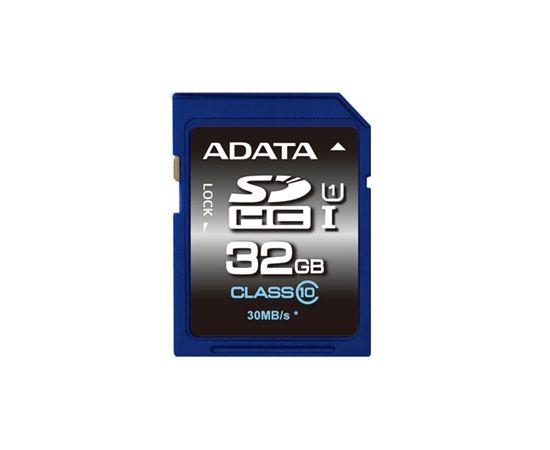 ADATA Premier 32 GB, SDHC, Flash memory class 10, No