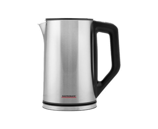 Gastroback Kettle With temperature regulation, Stainless steel, Stainless steel, 2200 W, 1.5 L, 360° rotational base