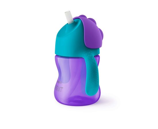 Philips AVENT SCF 796/02 Krūzīte ar elastīgu salmiņu, 200 ml, 9M+, lillā