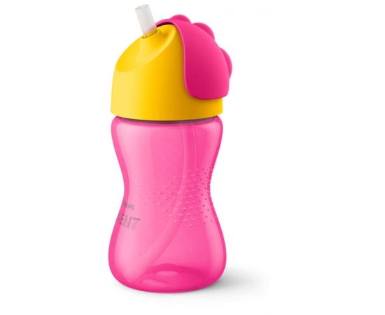 Philips AVENT SCF 798/02 Krūzīte ar elastīgu salmiņu, 300 ml, 12M+, rozā