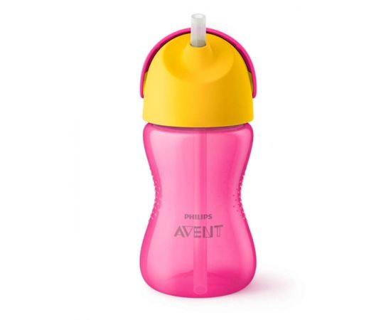 Philips AVENT SCF 798/02 Krūzīte ar elastīgu salmiņu, 300 ml, 12M+, rozā