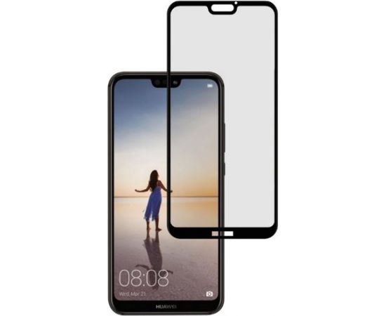 Tellur Tempered Glass 3D Case Friendly Full Glue for Huawei P20 Lite black