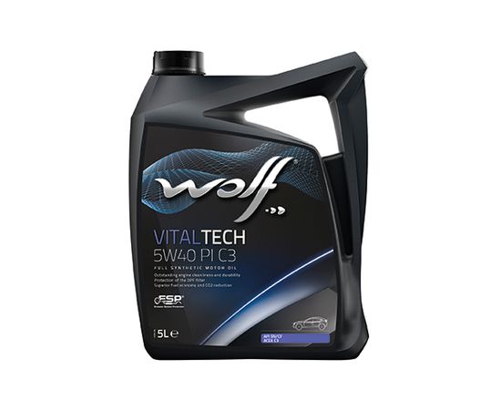 WOLF VITALTECH 5W40 PI 5L API SN/CF, ACEA C3-16