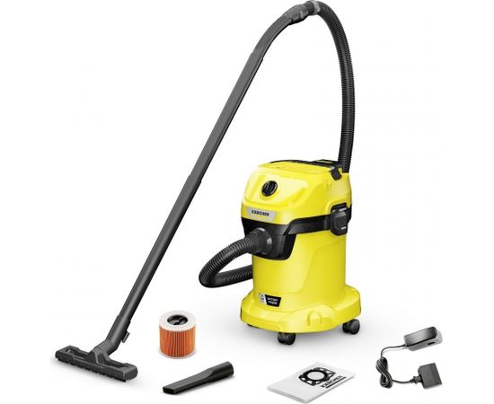 Sausās un mitrās tīrīšanas putekļsūcējs Karcher WD 318 Battery Set V1720 YYY; 18 V; 1x5,0 Ah akum.